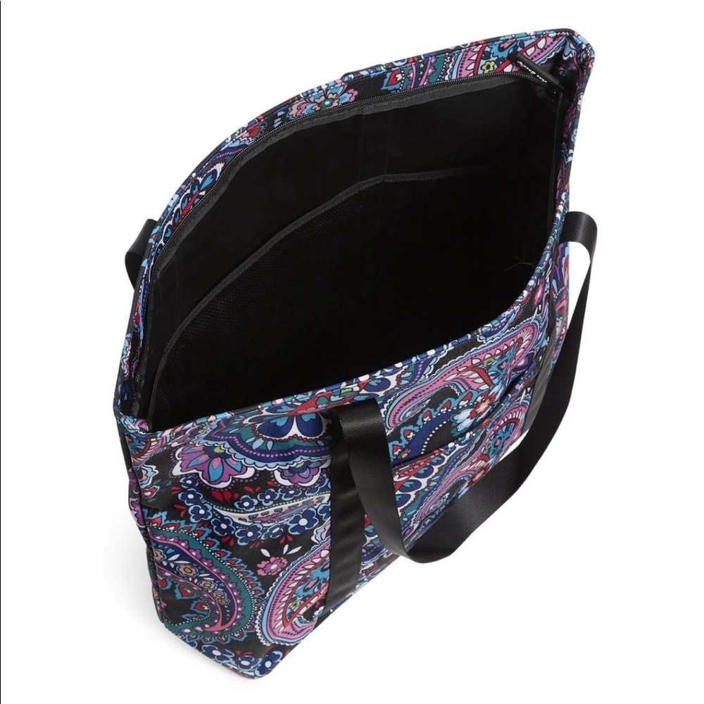 Vera Bradley Lighten Up Vera Tote Bag Haymarket Paisley - Picture 4 of 7
